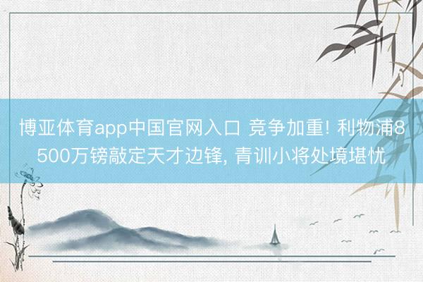 博亚体育app中国官网入口 竞争加重! 利物浦8500万镑敲定天才边锋， 青训小将处境堪忧